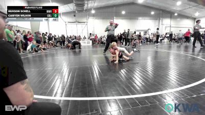 46 lbs Round Of 16 - Huxson Schell, Keystone Kids Wrestling Club vs Caisyen Wilson, Collinsville Cardinal Youth Wrestling