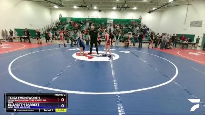 135 lbs Round 2 - Tessa Farnsworth, Moorcroft Mat Masters Wrestling Club vs Elizabeth Barrett, Wind River Wildcats