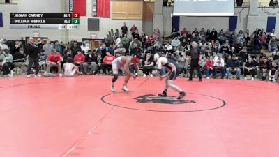150 lbs Final - Josiah Carney, Milford vs William Merkle, Reading