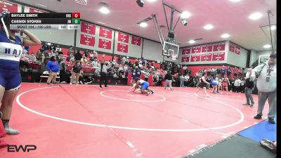 190 lbs Quarterfinal - Baylee Smith, Henryetta HS vs Cassidi Stokes, John Marshall