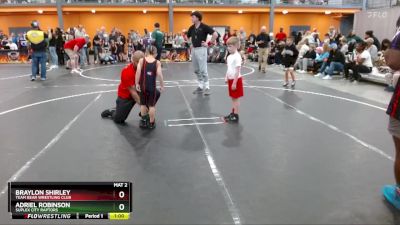 50 lbs Champ. Round 2 - Adriel Robinson, Suplex City Raptors vs Braylon Shirley, Team Bear Wrestling Club