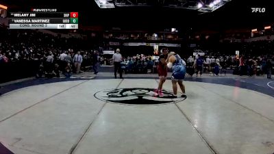 Girls 235 lbs Cons. Round 3 - Melany Jim, Shiprock vs Vanessa Martinez, Goddard