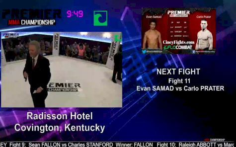 Evan Samad vs. Carlo Prater Premier MMA 5 Replay