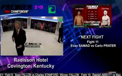 Evan Samad vs. Carlo Prater Premier MMA 5 Replay