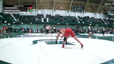 174 lbs Cons. Round 2 - Brayden Gautreau, Central Michigan vs Tyler Schofield, Northern Illinois