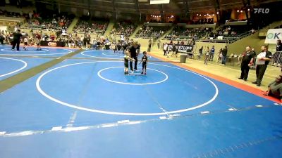 46 lbs Consi Of 16 #1 - Labriylon Nicholas, North Mabee Team Stampede vs Steven Sullivan, Catoosa Youth Wrestling