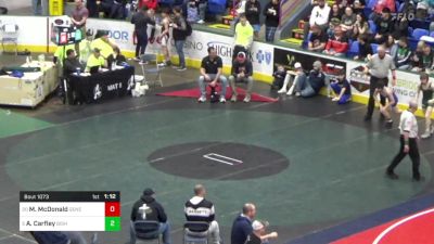 117 lbs Quarterfinal - Mason McDonald, General McLane vs Austin Carfley, Bishop McCort