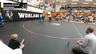 190 lbs Round 3 - Alexander Mcillwaine, Lovell Middle School vs David Espinoza, Worland Middle School