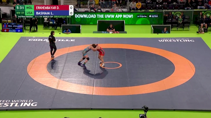 59kg Davaachimeg Erkhembayar, Mongolia vs Lexie Basham, United States