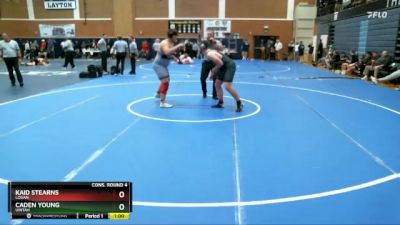 285 lbs Cons. Round 4 - Kaid Stearns, Logan vs Caden Young, Uintah