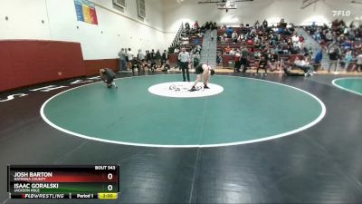 157 lbs Cons. Round 1 - Isaac Goralski, Jackson Hole vs Josh Barton, Natrona County