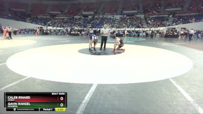 6A-132 lbs Quarterfinal - Caleb Rinard, Sandy vs Gavin Rangel, Newberg