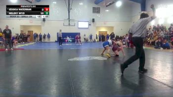 Girls 126 lbs Quarterfinal - Meleny Mitzi, Vancleave High School vs Jessica Waterman, Long Beach