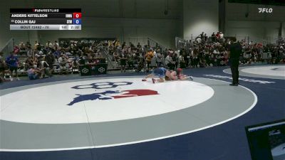 70 lbs Champ. Round 2 - Anders Kittelson, Iowa vs Collin Gaj, Steller Trained Wrestling
