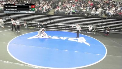 6A 106 lbs Quarterfinal - Kacen Jones, Corner Canyon vs Gage Snook, Syracuse