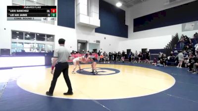 120 lbs Cons. Round 2 - Lexi Sanchez, Shadow Hills vs Lei`ani Jaime, San Dimas