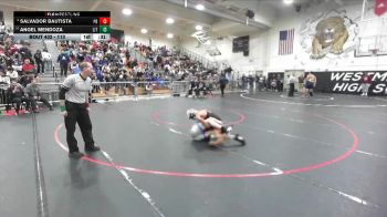 113 lbs Cons. Round 3 - Salvador Bautista, Palm Desert vs Angel Mendoza, Littlerock