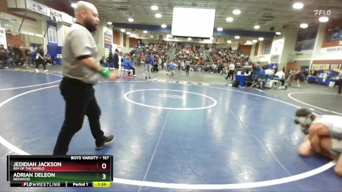 157 lbs Champ. Round 2 - Adrian DeLeon, Redwood vs Jedidiah Jackson
