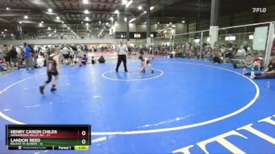 90 lbs Round 3 (6 Team) - Landon Reed, BELIEVE TO ACHIEVE vs Henry Caison Childs, SHENANDOAH VALLEY WC