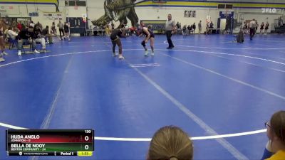 130 lbs Round 2 (6 Team) - Bella De Nooy, Benton Community vs Huda Anglo, Johnston