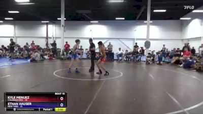 87 lbs Placement Matches (8 Team) - Ethan Hauser, New York vs Kyle Menuez, Colorado Red