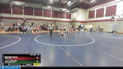 55 lbs Quarterfinal - Payton Pace, Westlake vs Luca Miller, Elite Wrestling