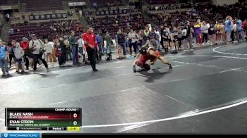 106 lbs Champ. Round 1 - Blake Nash, Black Fox Wrestling Academy vs Evan Strom, Panhandle Wrestling Academy