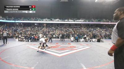 4A 126 lbs 3rd Place Match - Travis Goode, Maiden High School vs Paxton Kearns, Uwharrie Charter Academy
