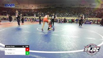 90 lbs Quarterfinal - Mikayela Valdez, Wesley Wrestling Club vs Charlie Turner, Cowboy Wrestling Club