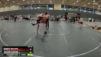 92-96 lbs Cons. Semi - Emmett Williams, Nc Way vs Bridger Clemons, Richmond Wrestling Club