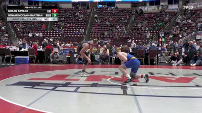 172 lbs Consi 2 - Nolan Savage, Line Mountain vs Rowan McClain-Hartman, Mount Union