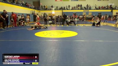 110 lbs Round 1 - Kortney Akpan, Maize Wrestling Club vs Kelton Doucet, Wichita Training Center