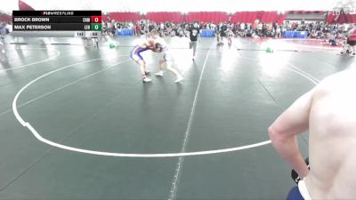170-171 lbs Round 2 - Max Peterson, Lena/Bonduel vs Brock Brown, Cambridge-Isanti