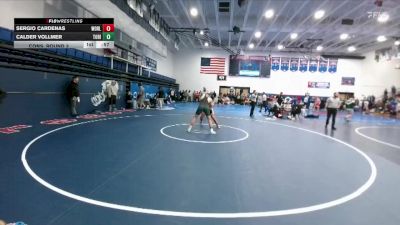 157 lbs Cons. Round 3 - Sergio Cardenas, Worland vs Calder Vollmer, Tongue River