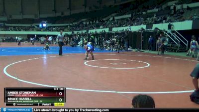 80 lbs 5th Place Match - Bruce Hassell, Williamsburg Wrestling Clib vs Amber Stoneman, Louisa Youth Wrestling Club