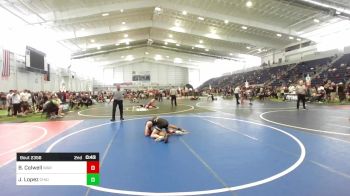 126 lbs Quarterfinal - Brode Colwell, War Wc vs Javier Lopez, Chain Gang