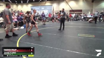 100 lbs Quarterfinals (8 Team) - Xavier Flores, Team Gotcha vs Maddox Fields, Untouchables Purple