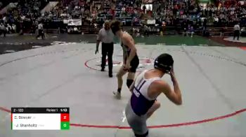 2 - 120 lbs Semifinal - Jaden Shanholtz, Strasburg vs Craig Bowyer, James River