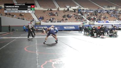 146 -D1 Quarterfinal - Owen Proper, Marana High School vs Nicholas Meza, Cesar Chavez High School