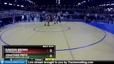 90 lbs Cons. Semi - Dawson Brown, Wilkinson Jr High vs Jonathan Pritz, Hernando Wrestling Club