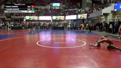 52 lbs 1st Place Match - Jagger Barton, Riverton USA Wrestling vs David Gorder, Poplar Wrestling Club