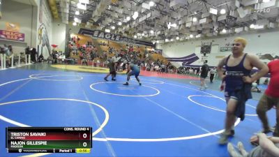 285 Boys Cons. Round 4 - Triston Savaiki, El Camino vs Najon Gillespie, Madison