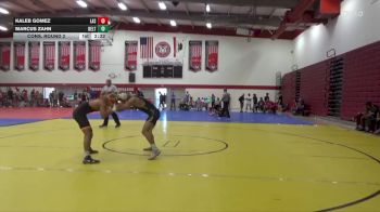 157 lbs Cons. Round 2 - Marcus Zahn, San Joaquin Delta vs Kaleb Gomez, Lassen