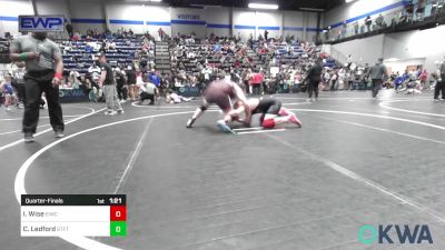 Quarterfinal - Ian Wise, Eufaula Ironheads Wrestling Club vs Creek Ledford, Standfast