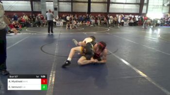 130 lbs Round Of 16 - Andrew Myslinski, Boyertown vs Corey Iannucci, CJA