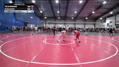 70 kg Rr Rnd 1 - Talan Mizenko, Clarion vs Ryan Hayes, Sacred Heart