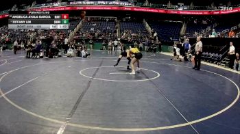 100 lbs Champ. Round 1 - Tiffany Lin, Smoky Mountain&nbsp; vs Angelica Ayala Garcia, Manteo