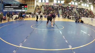 285 lbs Quarterfinal - Andrew Colantonio, St Cloud vs Liam Higgins, Wellington Community Hs