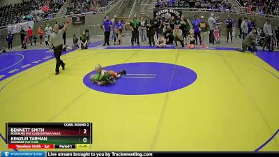 43 lbs Cons. Round 2 - Kenzlei Tarman, Oakridge Mat Club vs Bennett Smith, Roseburg Mat Club/Umpqua Valle