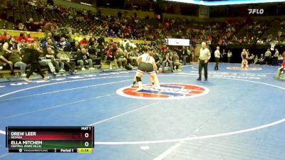 235 Class 1 lbs Cons. Round 1 - Drew Leer, Nevada vs Ella Mitchem, Central (Park Hills)